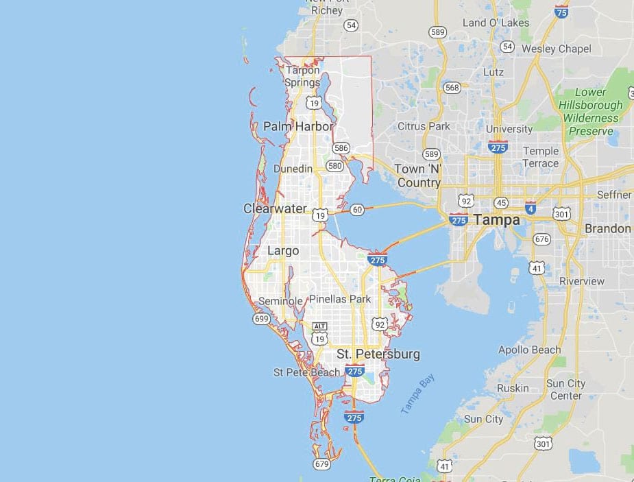 Pinellas County Map